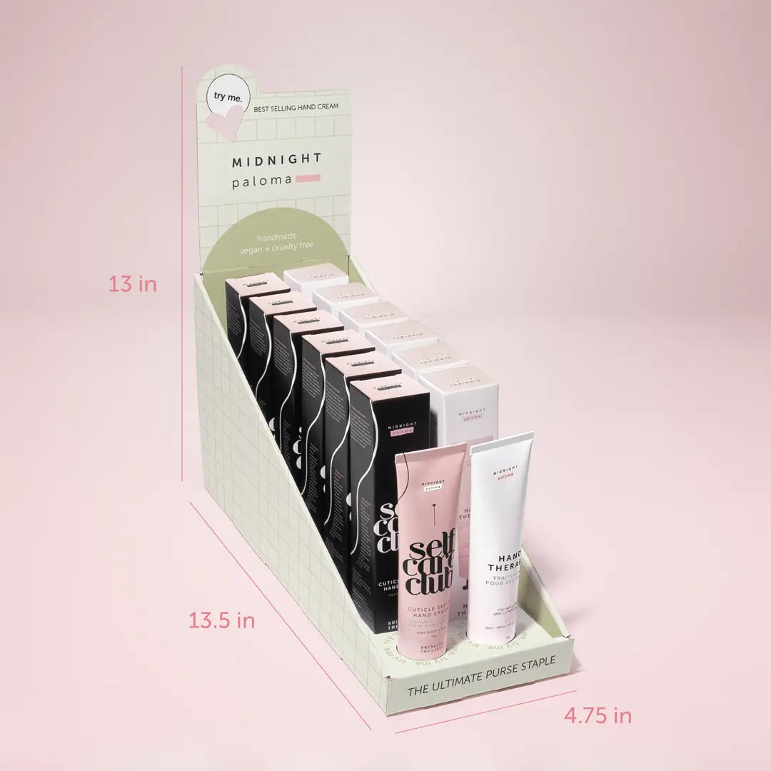 Best Selling Hand Creams + Branded Display Unit