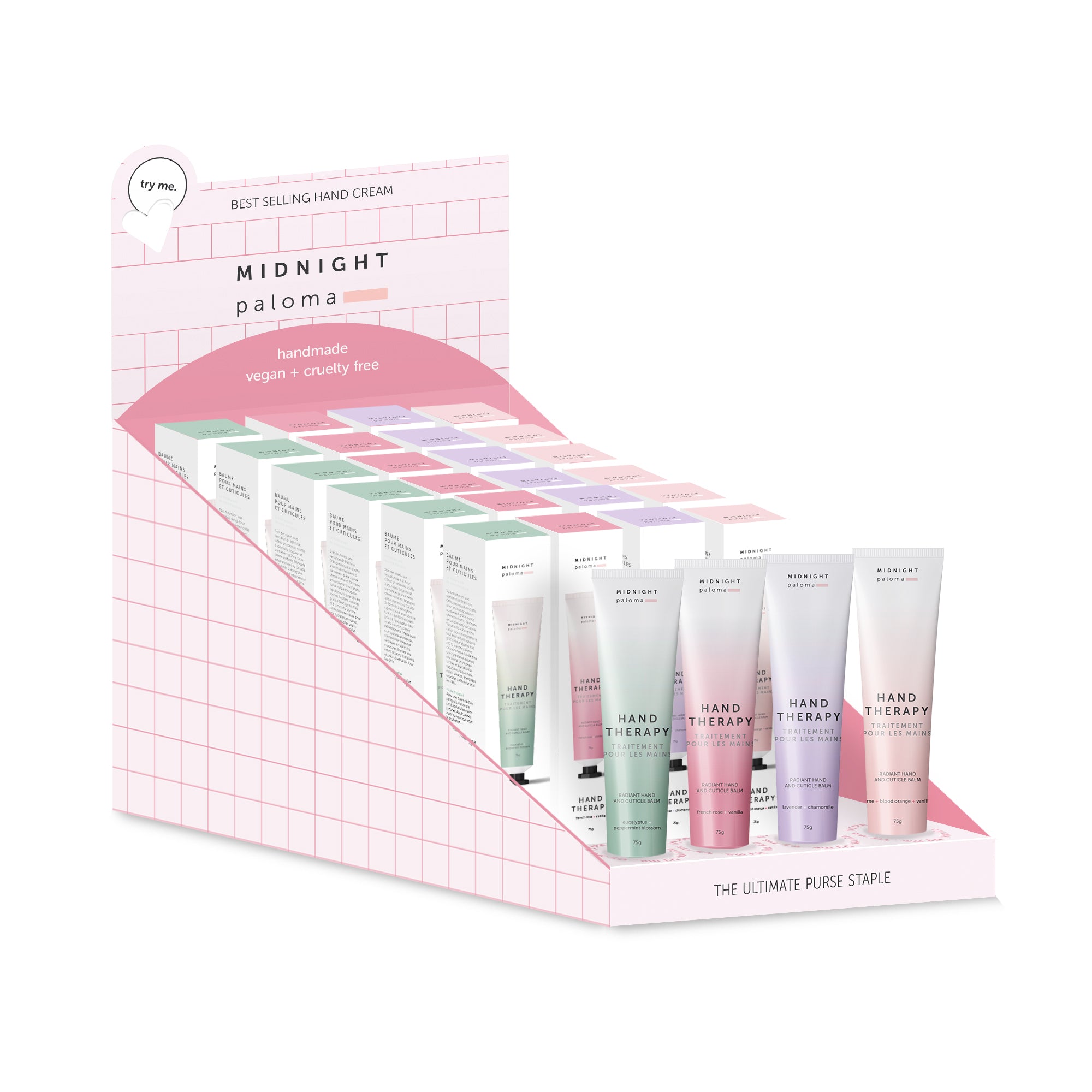 LARGE Retail Display - Hand Cream Display Unit 6 units by 4 slots - 24 units total